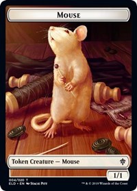 Mouse // Food (16) Double-sided Token [Throne of Eldraine Tokens] | Impulse Games and Hobbies