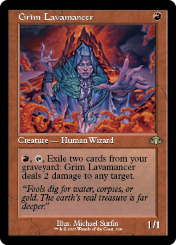 Grim Lavamancer (Retro) [Dominaria Remastered] | Impulse Games and Hobbies
