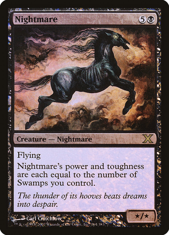 Nightmare (Premium Foil) [Tenth Edition] | Impulse Games and Hobbies