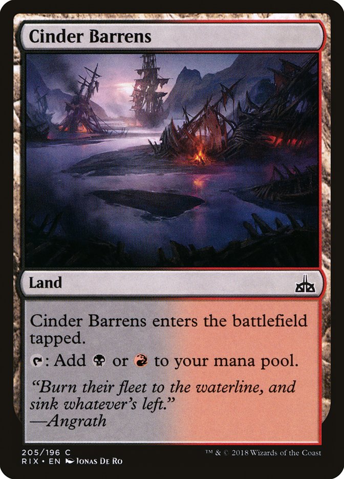 Cinder Barrens [Rivals of Ixalan] | Impulse Games and Hobbies