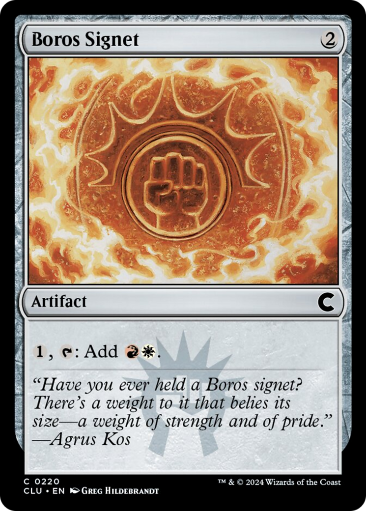 Boros Signet [Ravnica: Clue Edition] | Impulse Games and Hobbies