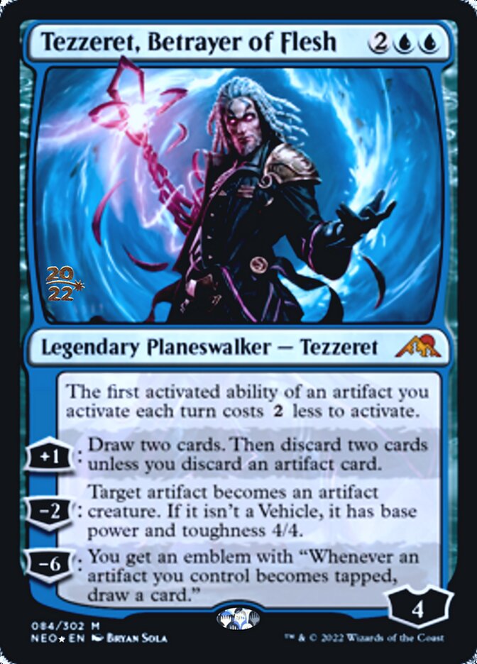 Tezzeret, Betrayer of Flesh [Kamigawa: Neon Dynasty Prerelease Promos] | Impulse Games and Hobbies