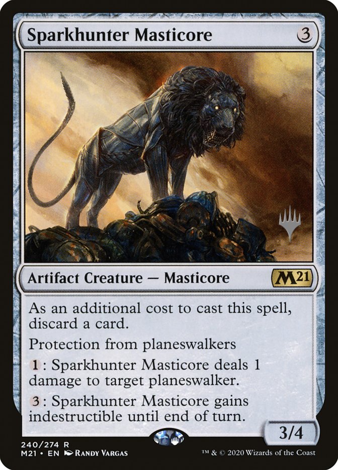 Sparkhunter Masticore (Promo Pack) [Core Set 2021 Promos] | Impulse Games and Hobbies