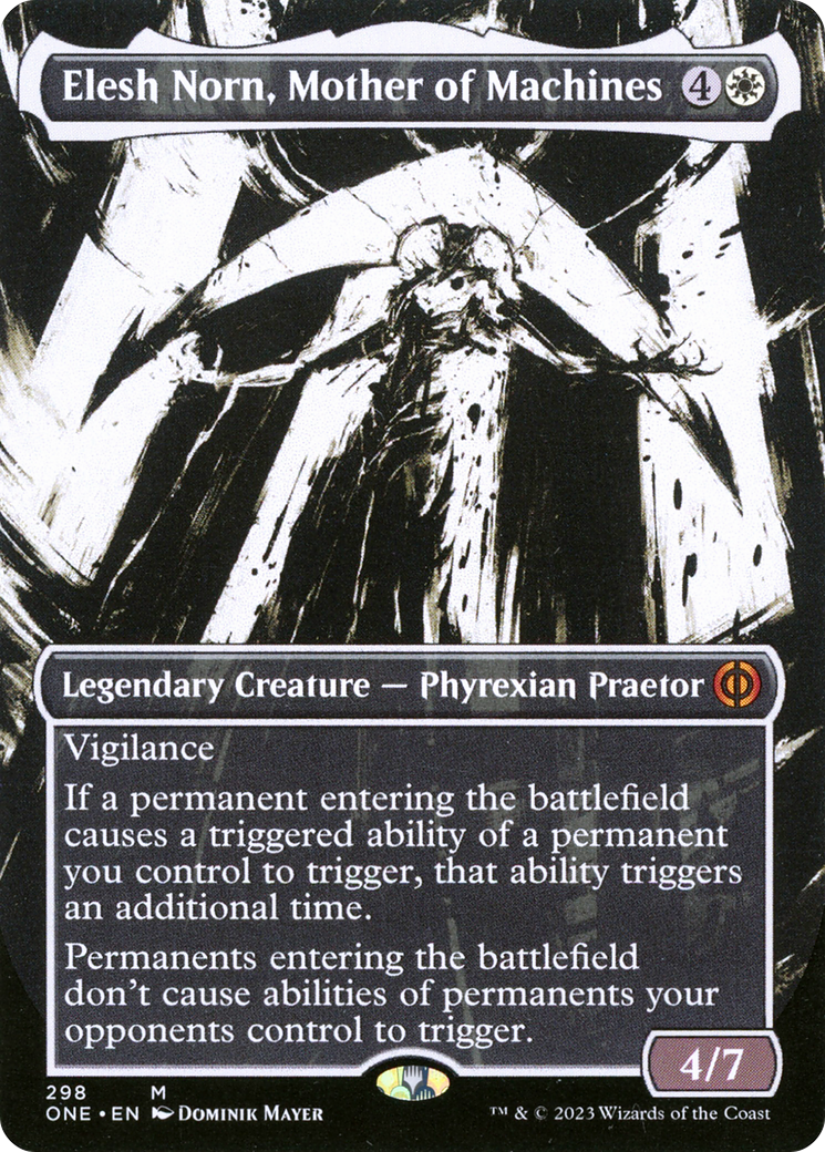 Elesh Norn, Mother of Machines (Borderless Ichor) [Phyrexia: All Will Be One] | Impulse Games and Hobbies