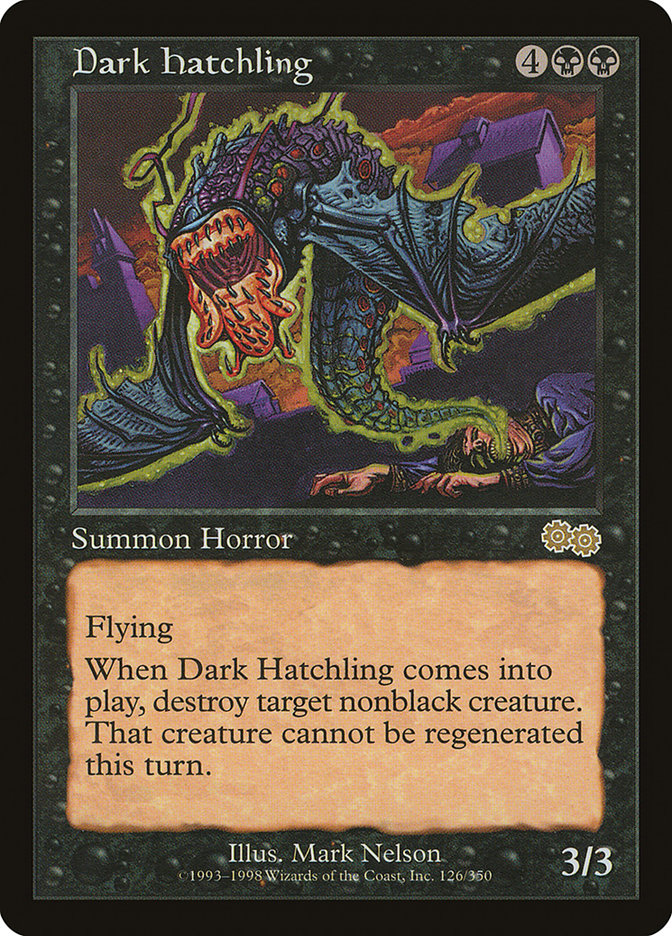 Dark Hatchling [Urza's Saga] | Impulse Games and Hobbies