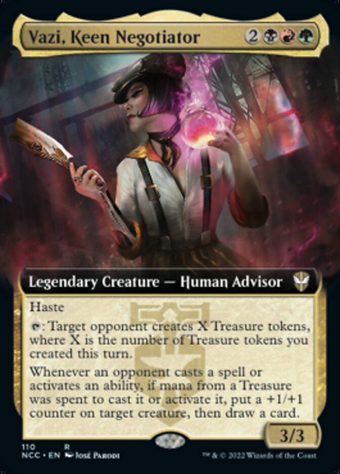 Vazi, Keen Negotiator (Extended Art) [Streets of New Capenna Commander] | Impulse Games and Hobbies