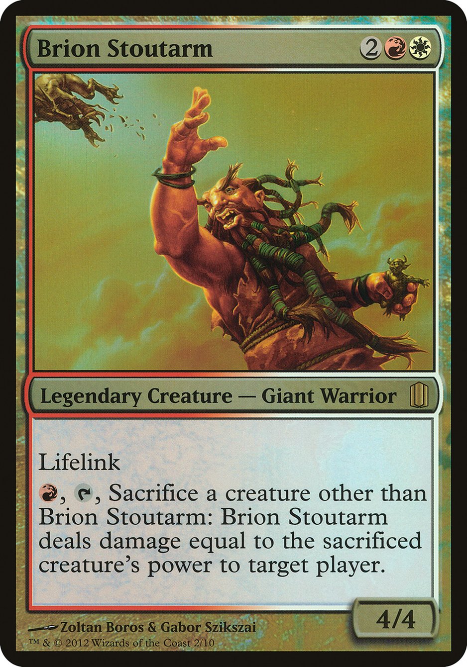 Brion Stoutarm (Oversized) [Commander's Arsenal Oversized] | Impulse Games and Hobbies