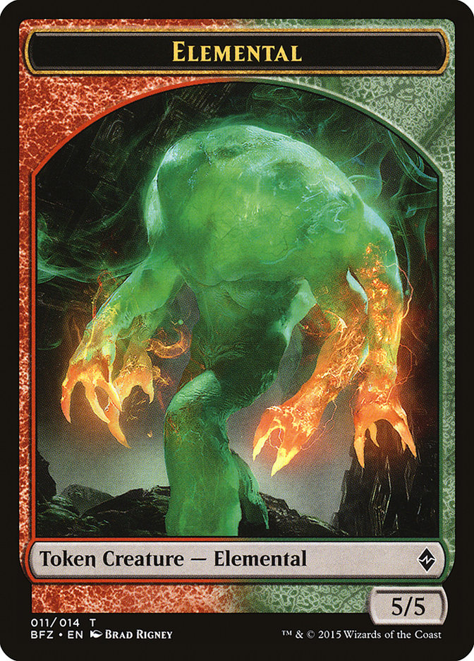 Elemental (011/014) [Battle for Zendikar Tokens] | Impulse Games and Hobbies