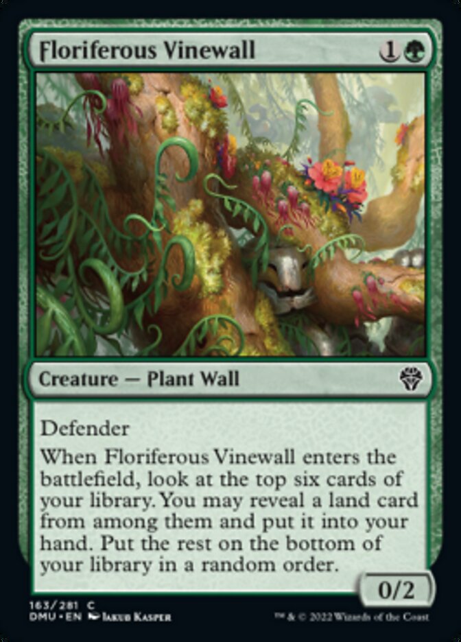 Floriferous Vinewall [Dominaria United] | Impulse Games and Hobbies