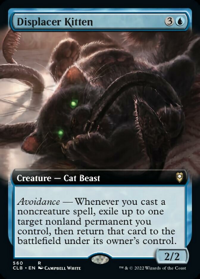 Displacer Kitten (Extended Art) [Commander Legends: Battle for Baldur's Gate] | Impulse Games and Hobbies