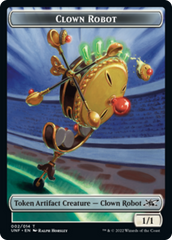 Clown Robot (002) // Food (010) Double-sided Token [Unfinity Tokens] | Impulse Games and Hobbies