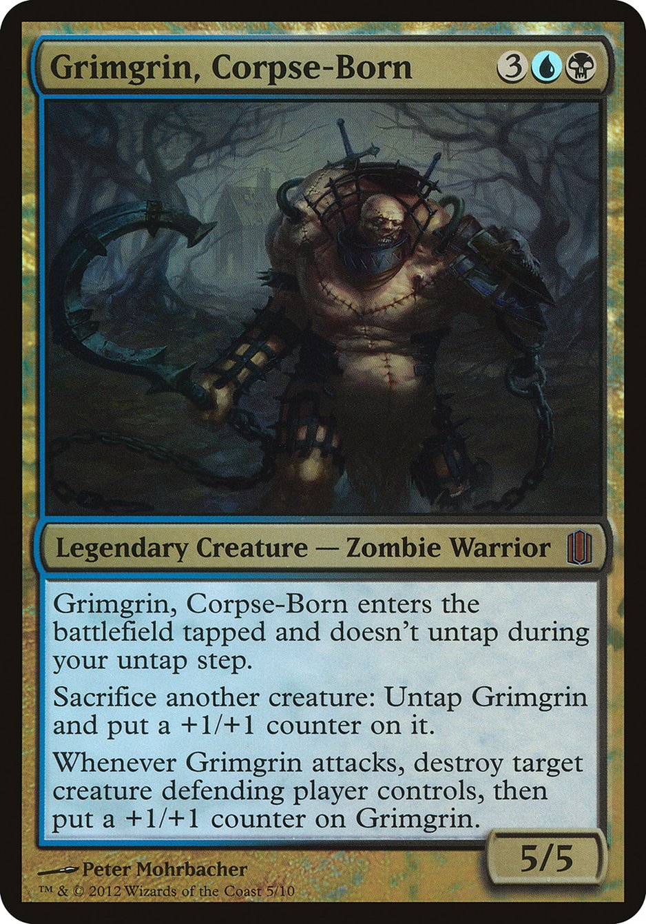 Grimgrin, Corpse-Born (Oversized) [Commander's Arsenal Oversized] | Impulse Games and Hobbies