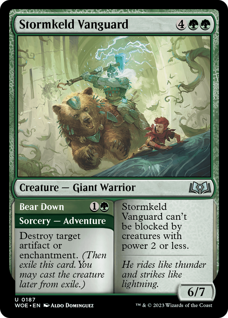 Stormkeld Vanguard // Bear Down [Wilds of Eldraine] | Impulse Games and Hobbies