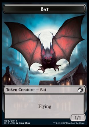 Bat Token [Innistrad: Midnight Hunt Tokens] | Impulse Games and Hobbies