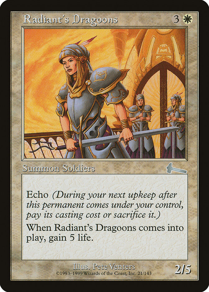 Radiant's Dragoons [Urza's Legacy] | Impulse Games and Hobbies