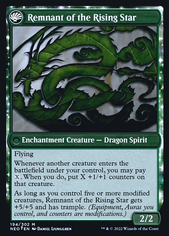 Jugan Defends the Temple // Remnant of the Rising Star [Kamigawa: Neon Dynasty Prerelease Promos] | Impulse Games and Hobbies