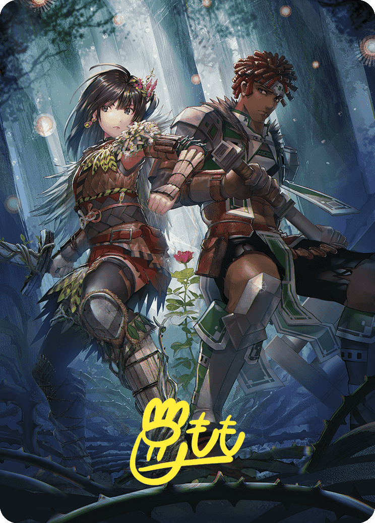 Defense of the Heart Art Card (Gold-Stamped Signature) [Wilds of Eldraine Art Series] | Impulse Games and Hobbies