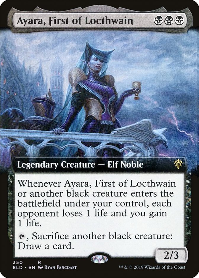 Ayara, First of Locthwain (Extended Art) [Throne of Eldraine] | Impulse Games and Hobbies