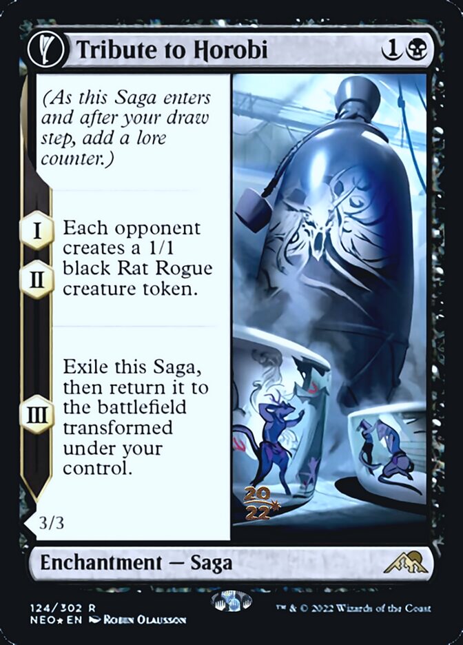 Tribute to Horobi // Echo of Death's Wail [Kamigawa: Neon Dynasty Prerelease Promos] | Impulse Games and Hobbies