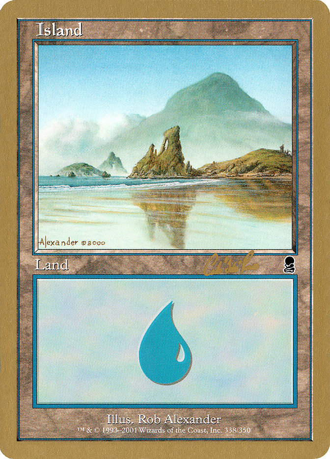 Island (cr338) (Carlos Romao) [World Championship Decks 2002] | Impulse Games and Hobbies