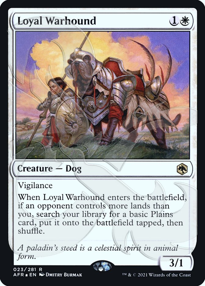 Loyal Warhound (Ampersand Promo) [Dungeons & Dragons: Adventures in the Forgotten Realms Promos] | Impulse Games and Hobbies