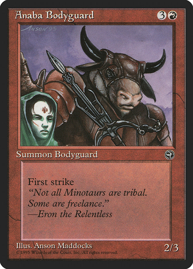Anaba Bodyguard (Eron Flavor Text) [Homelands] | Impulse Games and Hobbies