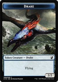 Drake // Human Double-sided Token [Commander 2019 Tokens] | Impulse Games and Hobbies