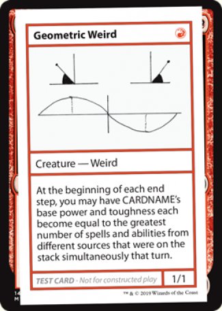 Geometric Weird (2021 Edition) [Mystery Booster Playtest Cards] | Impulse Games and Hobbies