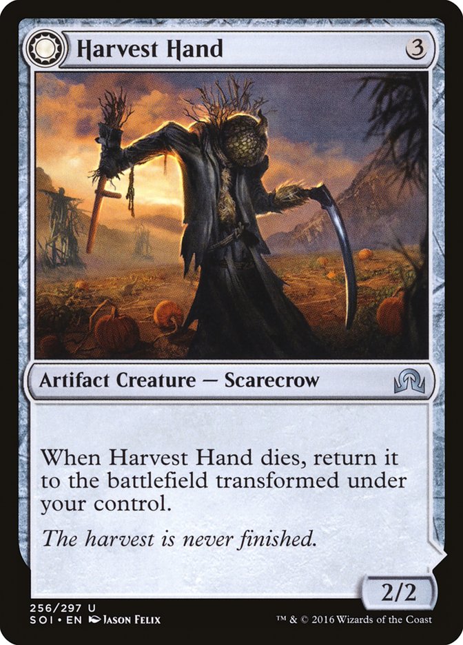 Harvest Hand // Scrounged Scythe [Shadows over Innistrad] | Impulse Games and Hobbies