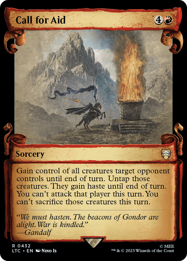 Call for Aid [The Lord of the Rings: Tales of Middle-Earth Commander Showcase Scrolls] | Impulse Games and Hobbies