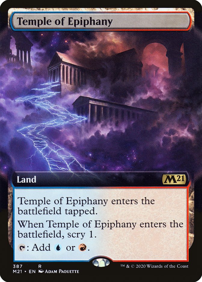 Temple of Epiphany (Extended Art) [Core Set 2021] | Impulse Games and Hobbies