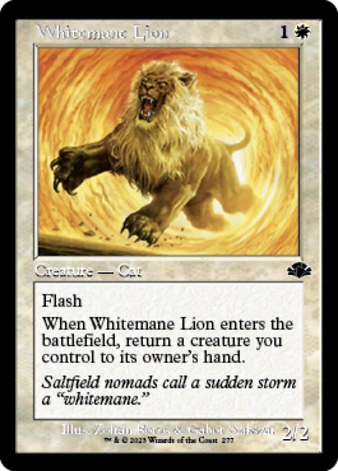 Whitemane Lion (Retro) [Dominaria Remastered] | Impulse Games and Hobbies