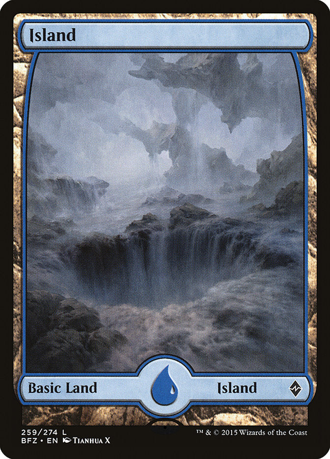 Island (259) (Full Art) [Battle for Zendikar] | Impulse Games and Hobbies