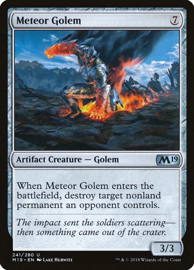 Meteor Golem [Core Set 2019] | Impulse Games and Hobbies