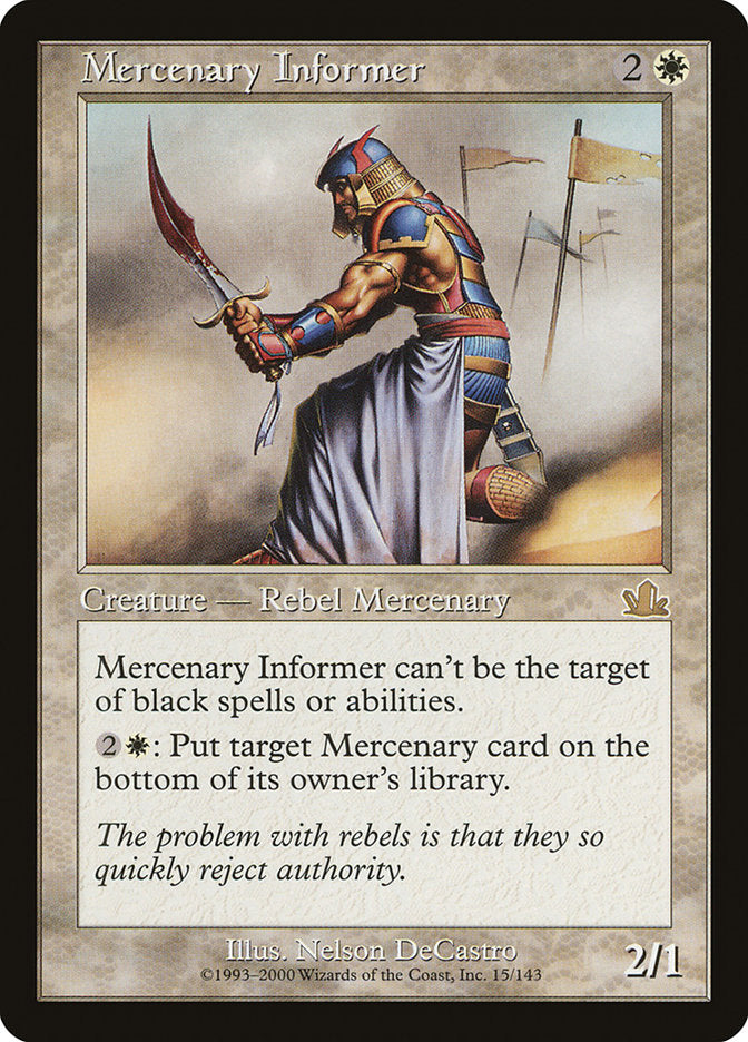 Mercenary Informer [Prophecy] | Impulse Games and Hobbies