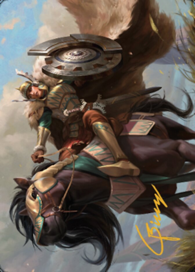 Knight of Dawn's Light Art Card (Gold-Stamped Signature) [Dominaria United Art Series] | Impulse Games and Hobbies