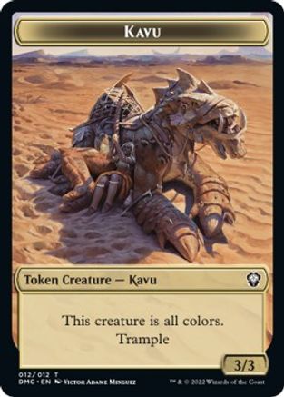 Kavu // Angel Double-sided Token [Dominaria United Commander Tokens] | Impulse Games and Hobbies