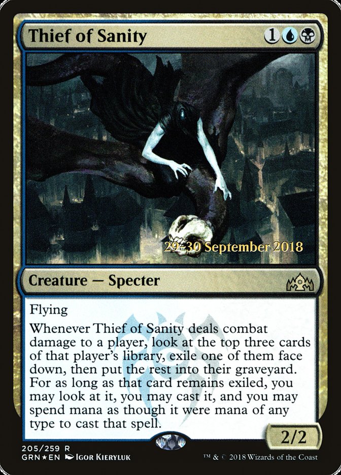 Thief of Sanity [Guilds of Ravnica Prerelease Promos] | Impulse Games and Hobbies