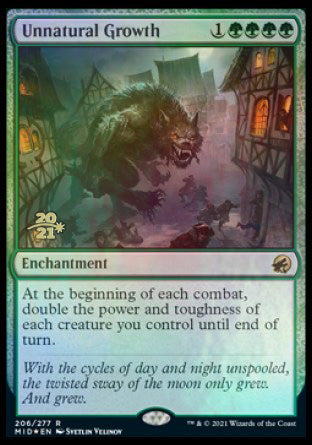Unnatural Growth [Innistrad: Midnight Hunt Prerelease Promos] | Impulse Games and Hobbies