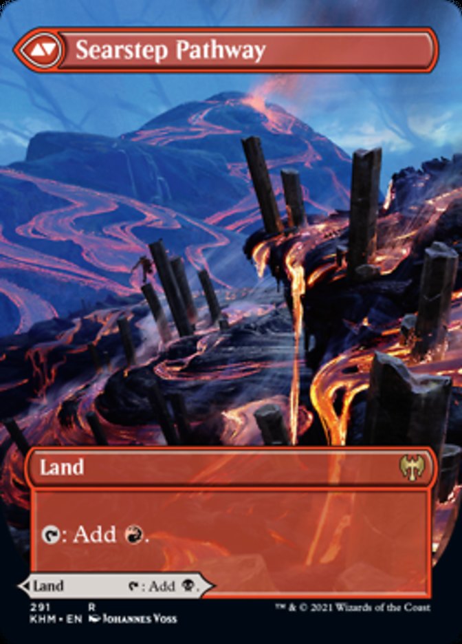 Blightstep Pathway // Searstep Pathway (Borderless Alternate Art) [Kaldheim] | Impulse Games and Hobbies