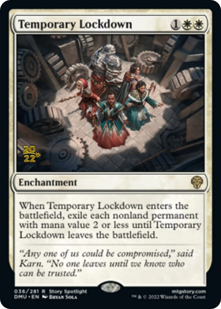 Temporary Lockdown [Dominaria United Prerelease Promos] | Impulse Games and Hobbies