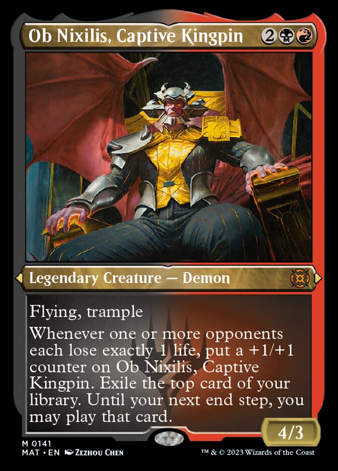 Ob Nixilis, Captive Kingpin (Foil Etched) [March of the Machine: The Aftermath] | Impulse Games and Hobbies