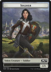Soldier // Dinosaur Double-Sided Token [Game Night 2019 Tokens] | Impulse Games and Hobbies