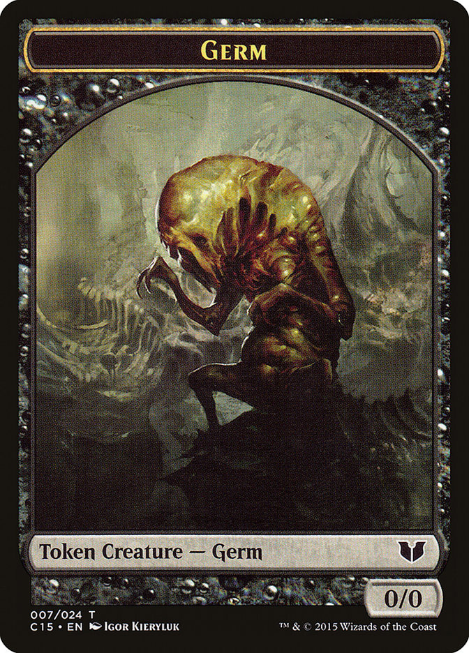 Frog Lizard // Germ Double-Sided Token [Commander 2015 Tokens] | Impulse Games and Hobbies