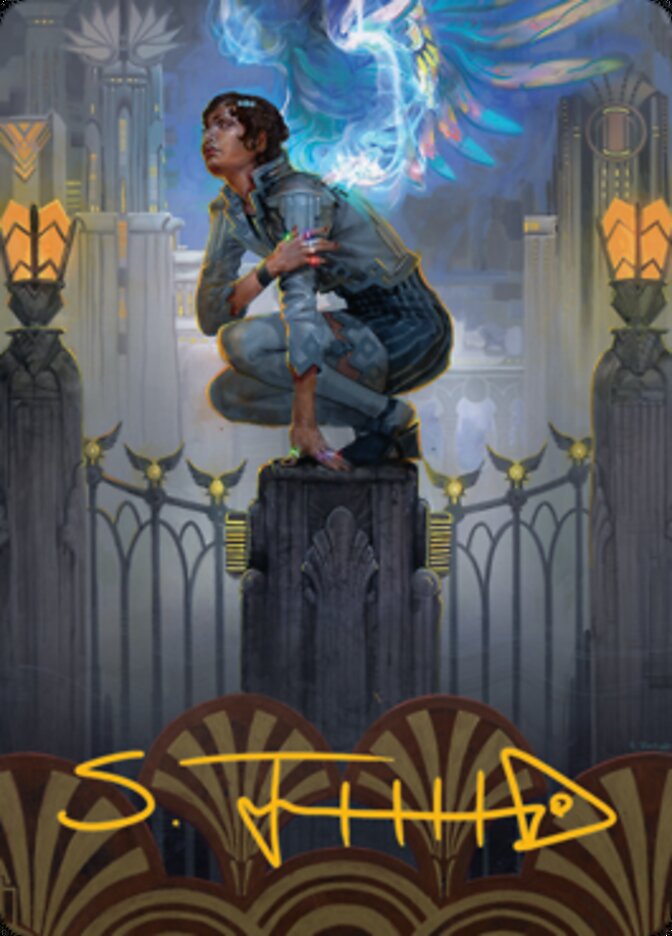 Giada, Font of Hope 2 Art Card (Gold-Stamped Signature) [Streets of New Capenna Art Series] | Impulse Games and Hobbies