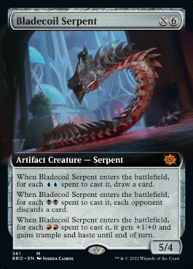 Bladecoil Serpent (Extended Art) [The Brothers' War] | Impulse Games and Hobbies