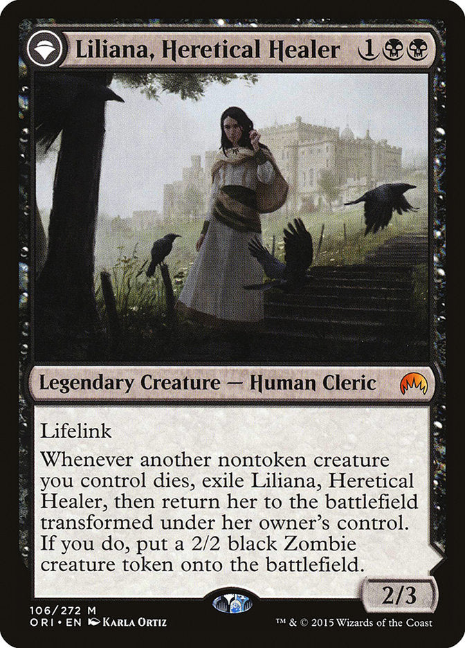 Liliana, Heretical Healer // Liliana, Defiant Necromancer [Magic Origins] | Impulse Games and Hobbies