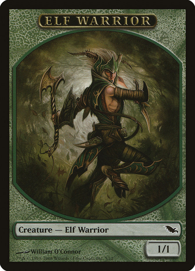 Elf Warrior (5/12) [Shadowmoor Tokens] | Impulse Games and Hobbies