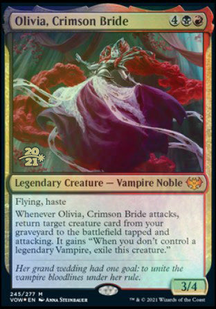 Olivia, Crimson Bride [Innistrad: Crimson Vow Prerelease Promos] | Impulse Games and Hobbies