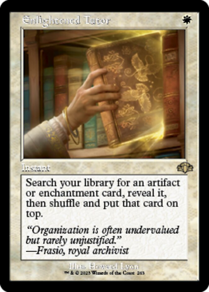 Enlightened Tutor (Retro) [Dominaria Remastered] | Impulse Games and Hobbies